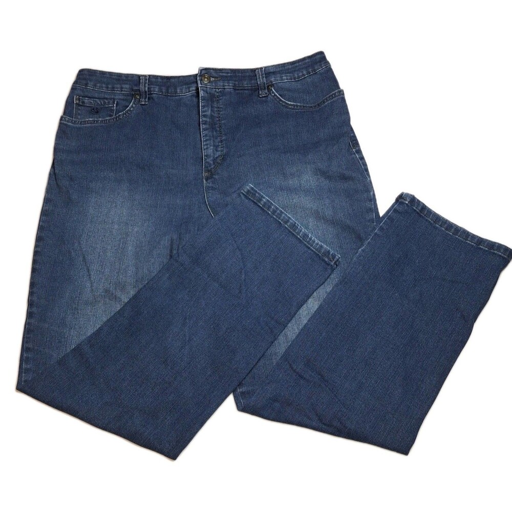Gloria Vanderbilt Jeans Womens Size 18 Avg Blue Amanda Slim EUC